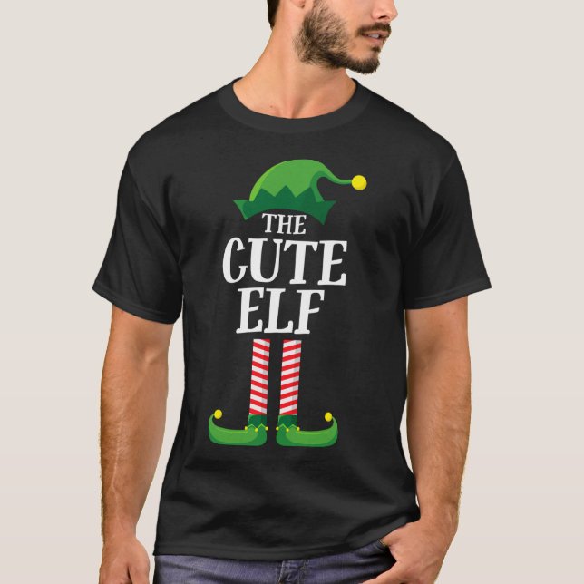 Camiseta Festa de Natal da Família Feliz e Correspondente F (Frente)