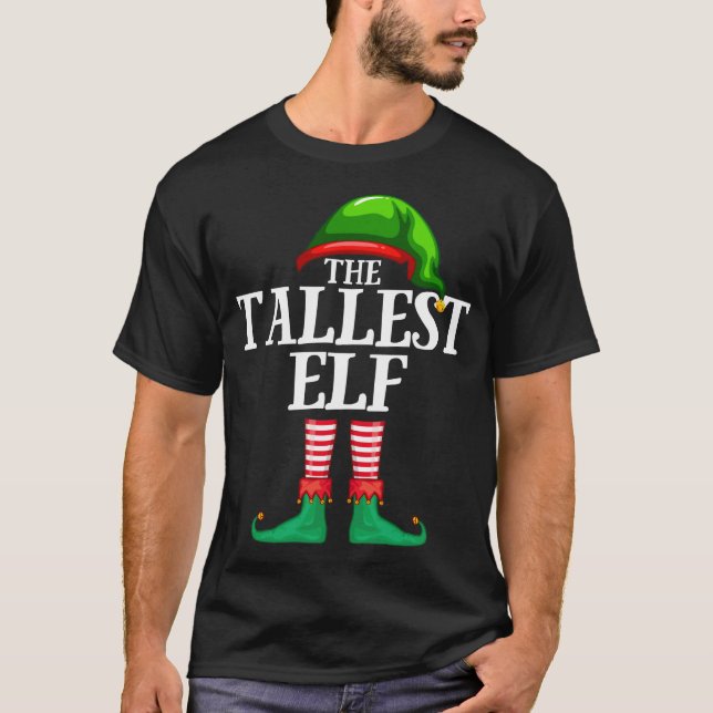 Camiseta Festa de Natal da Família Mais Alta do Elf Matando (Frente)