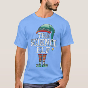 Camiseta Festa de Natal da Família Science Elf Matching Fu