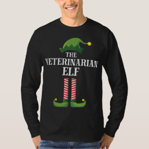 Camiseta Festa de Natal da Família Veterinária Elf Matching