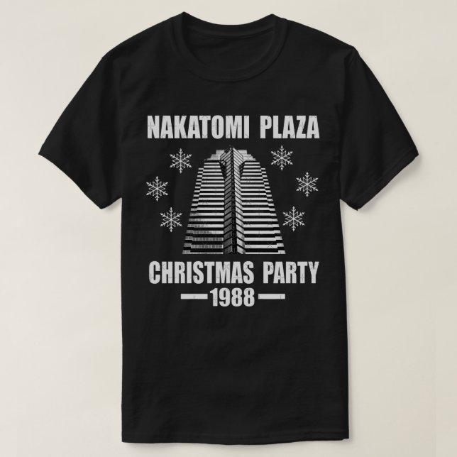 Camiseta Festa de Natal de Nakatomi Plaza 1988 Clássica T-S (Frente do Design)