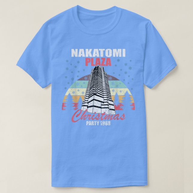Camiseta Festa de Natal de Nakatomi Plaza 1988 Engraçado Xm (Frente do Design)