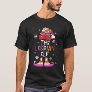Camiseta Festa de Natal do Elf Lésbica