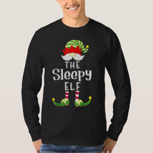 Camiseta Festa de Natal do Grupo Elf Sleepy