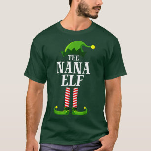 Camiseta Festa de Natal do Grupo Familiar da Nana Elf Match