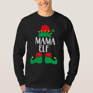 Camiseta Festa de Natal do Grupo Familiar Mama Elf Matching