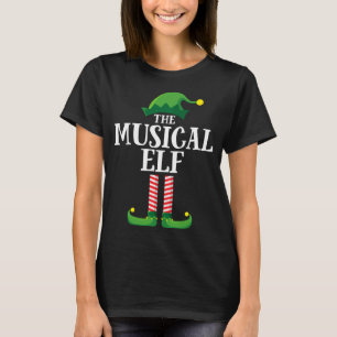 Camiseta Festa de Natal do Grupo Familiar Musical Elf Match