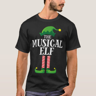Camiseta Festa de Natal do Grupo Familiar Musical Elf Match