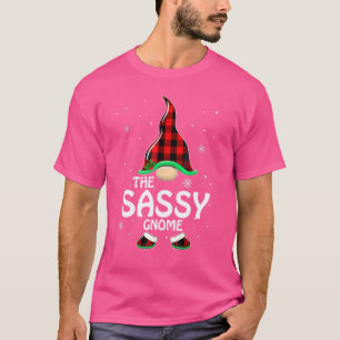 Camiseta Festa de Natal do Grupo Familiar Sassy Gnomo Match