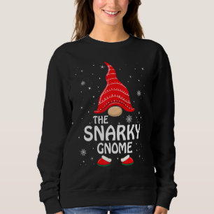 Camiseta Festa de Natal do Grupo Familiar Snarky Gnomo Matc
