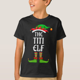 Camiseta Festa de Natal do Grupo Familiar Titi Elf Combinan