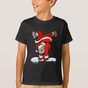 Camiseta Festa de Natal do Hip Hop Santa Claus