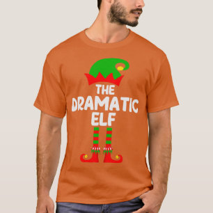 Camiseta Festa de Natal Dramática do Grupo Familiar Elf Cor