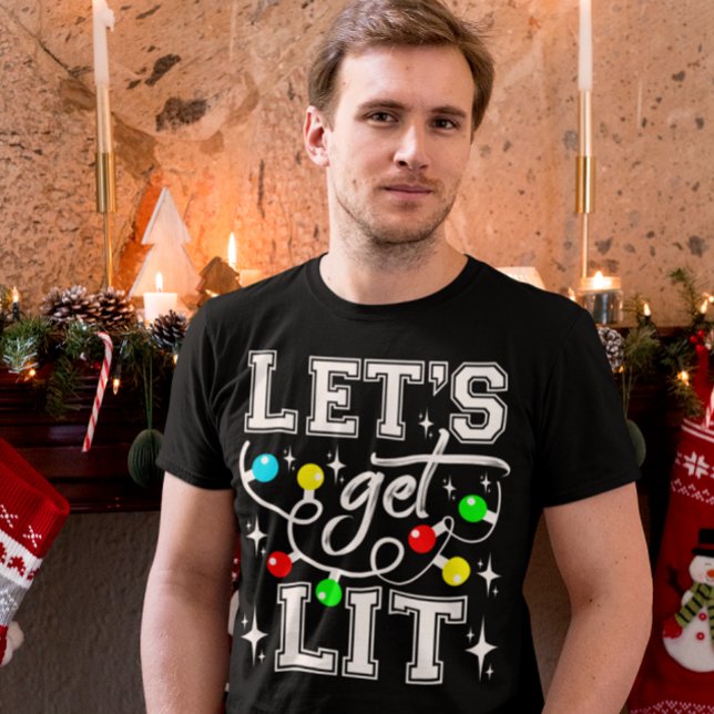 Camiseta Festa de Natal Engraçado - Luz de Natal (Criador carregado)