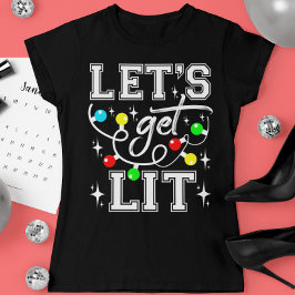 Camiseta Festa de Natal Engraçado - Luz de Natal