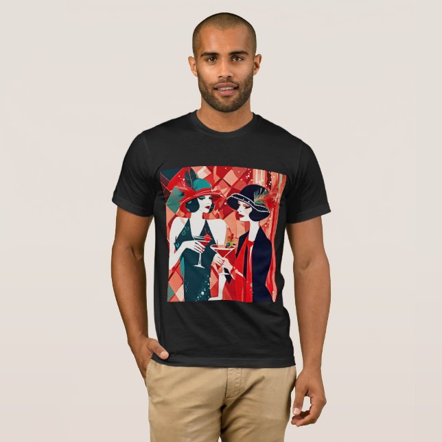Camiseta Festa de Natal Flapper (Frente Completa)