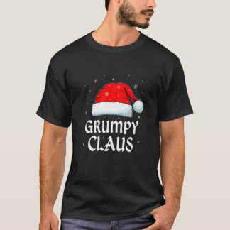 Camiseta Festa de Natal Grumpy Claus Santa Hat