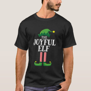Camiseta Festa de Natal Joyful Elf Matching Family Group