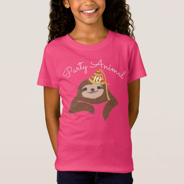 Camiseta Festa de Noite de Animais Personalizada (Frente)