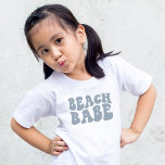 Camiseta Festa de Noiva Personalizada de Bebê de Praia<br><div class="desc">Procurando uma maneira divertida e divertida de vestir sua festa de noiva de praia? Não olhe mais do que essas camisas de flores de bebê azul e poeirento! Com uma vibração de disco, todos dançarão à noite. Além disso, são perfeitos para manter legal em dias quentes. Então, por que esperar?...</div>