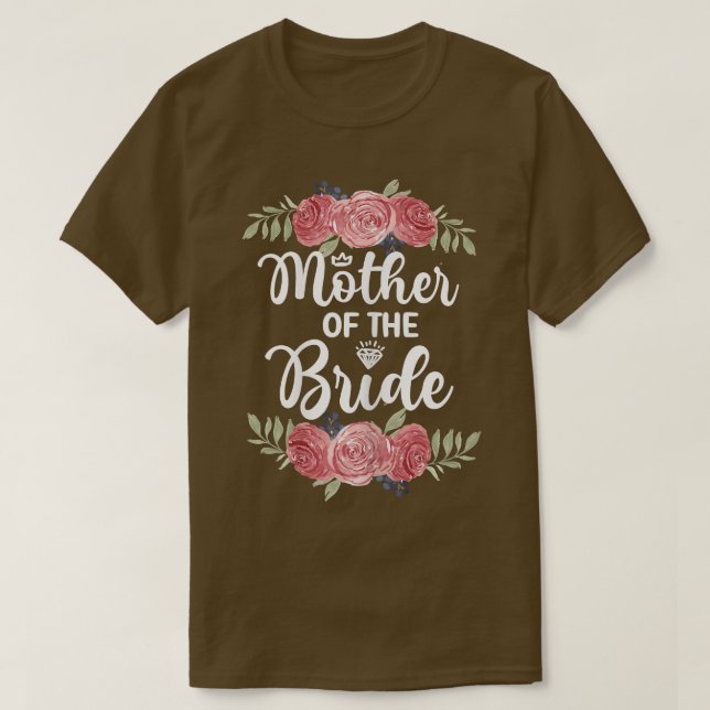 Camiseta Festa de Noivado da Mãe da Noiva Mulheres Casament (Frente do Design)