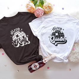 Camiseta Festa de noivado da Noiva do Disco King Groom