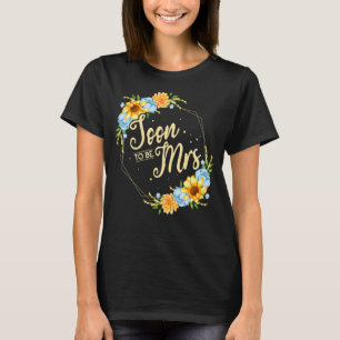 Camiseta Festa de Noivado de Flor Partido Casamento Floral