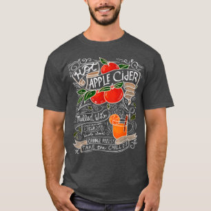 Camiseta Festa de outono de outono de Recipiente de Maçã Qu