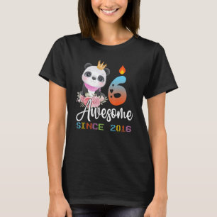 Camiseta Festa de Panda de 6 anos Festa de Panda Crianças M