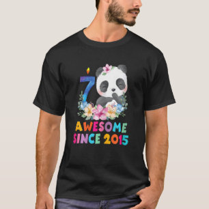Camiseta Festa de Panda Unicórica de Panda, 7 de 7 anos