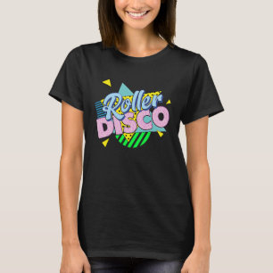Camiseta Festa de Patins de Rolamento dos Anos 80 ROLLER D