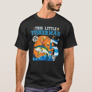 Camiseta Festa de Pesca de 5 Anos 5 Fi Pescador Aniversário