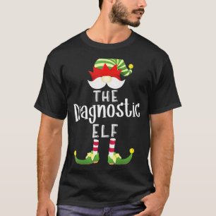 Camiseta Festa de Pijama de Natal do Grupo de Elfos Diagnós