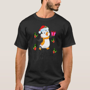 Camiseta Festa De Pinguim Bonita No Natal De Julho Papais n