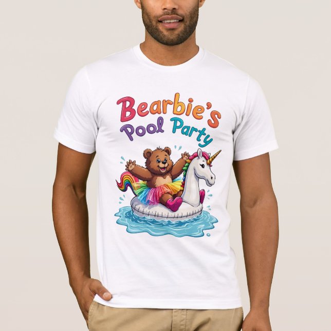Camiseta Festa de Piscina Bearbie (Frente)
