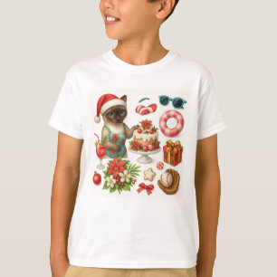 Camiseta Festa de Piscina no Verão de Natal