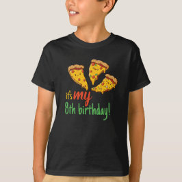 Camiseta Festa de pizza, convidado de aniversário