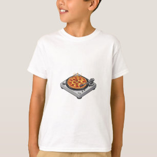 Camiseta Festa de Pizza Giratória Tocador de Discos Infanti