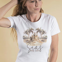 Camiseta Festa de praia do Pastel Sand Day