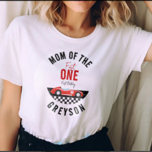 Camiseta Festa de primeiro aniversario Rápido de Um Carro