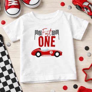 Camiseta Festa de primeiro aniversario Rápido de Um Carro