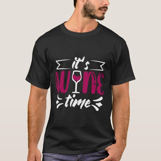 Camiseta Festa De Provando De Vinho Hora Do Vinho (Frente)