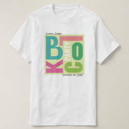 Camiseta Festa de Quarteirão de Verão Tipo Retro