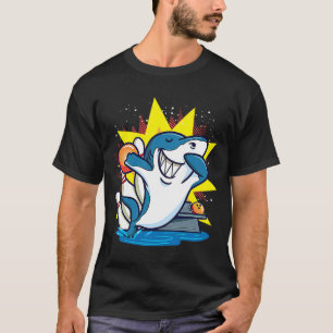 Camiseta Festa de Química de Animais de Boliche de Tubarão