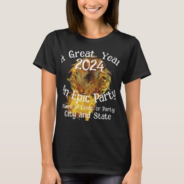 Camiseta Festa de Reunião de 2024 do Ensino Médio Férias de (Frente)