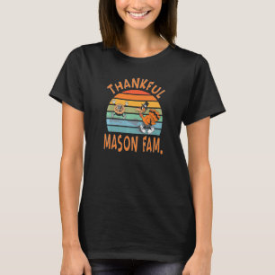 Camiseta Festa de Reunião de Graças da Família Mason