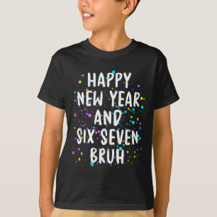 Camiseta Festa de Réveillon de 2026 Seis Sete Bruh Diversão