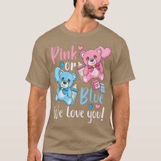Camiseta Festa de Revelação de Gênero Rosa ou Azul