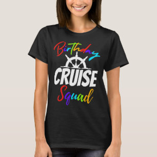 Camiseta Festa de Sindicato da Família Birthday Cruise Squa