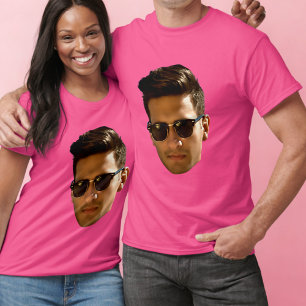 Camiseta Festa de Solteira com Recorte de Rosto Personaliza